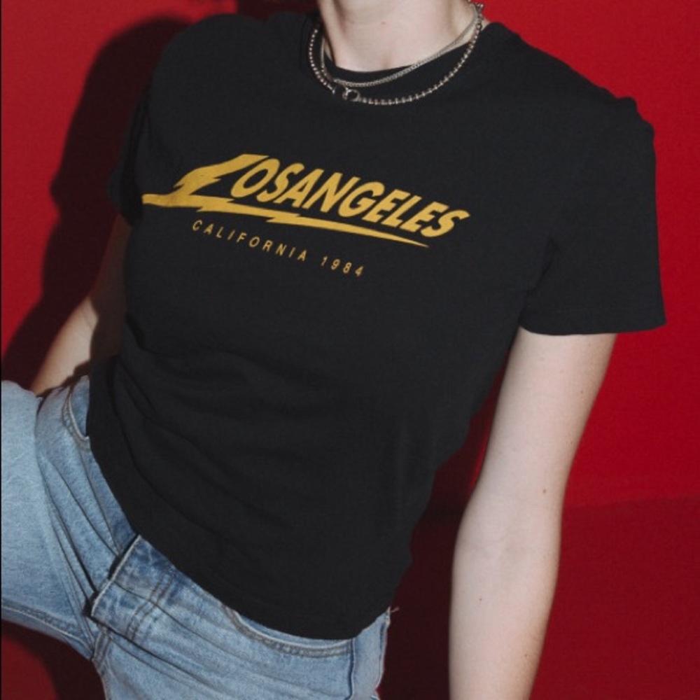 Brandy Melville JAMIE LOS ANGELES LIGHTNING TOP